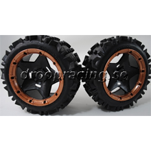 Kompletta hjul - fram skala 1/5 - Dirt