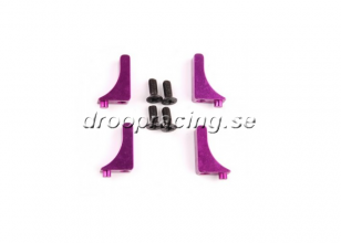 HSP Batterihållare i Aluminium - 4 st