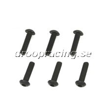 Skruvar - Button Head - Allen - M3 x 12mm