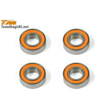 Ball Bearings - metric - 8x16x5mm Rubber sealed Orange - TM M8