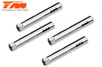 Option Part - E4D-MF - Aluminum 7075 - Battery Holder Post - Silver (4 pcs)